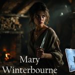 Mary winterbourne with dagger the downfall of the winterbournes